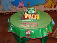 Jungle Birthday Supplies theme Table covers
